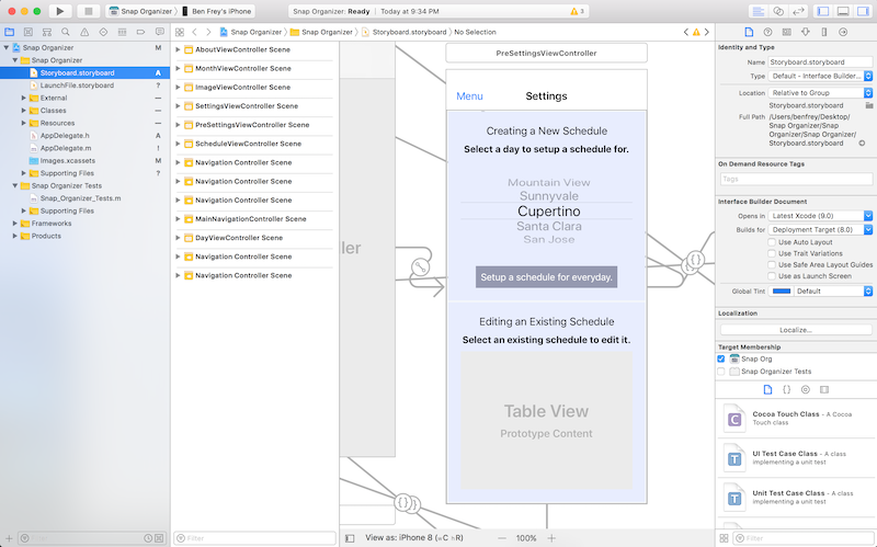 Image promoting Snap Organizer through showcasing its interface